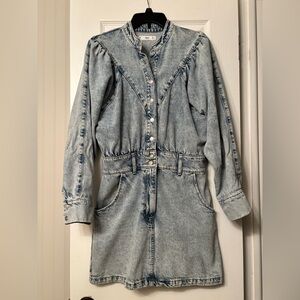 Mango denim dress medium
